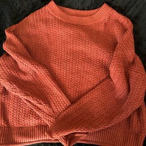 Dark orange sweater